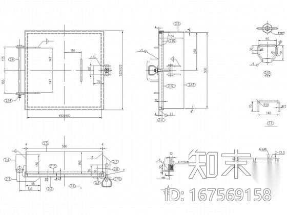 袋滤除尘器全套图纸cad施工图下载【ID:167569158】