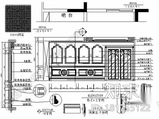 [江西]美式复式楼样板间施工图（含效果）cad施工图下载【ID:181755122】