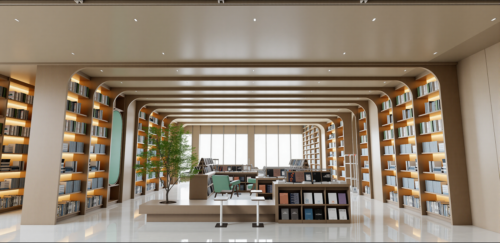 现代书店SU模型下载【ID:1215208422】