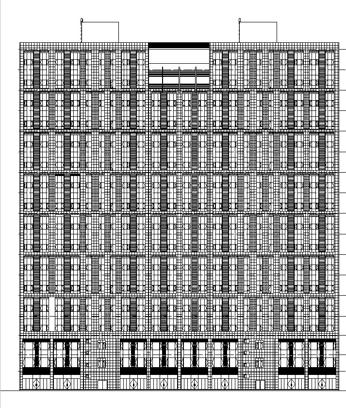 [宁夏]高层塔式住宅建筑施工图（含酒店、商业全专业图...施工图下载【ID:150004169】