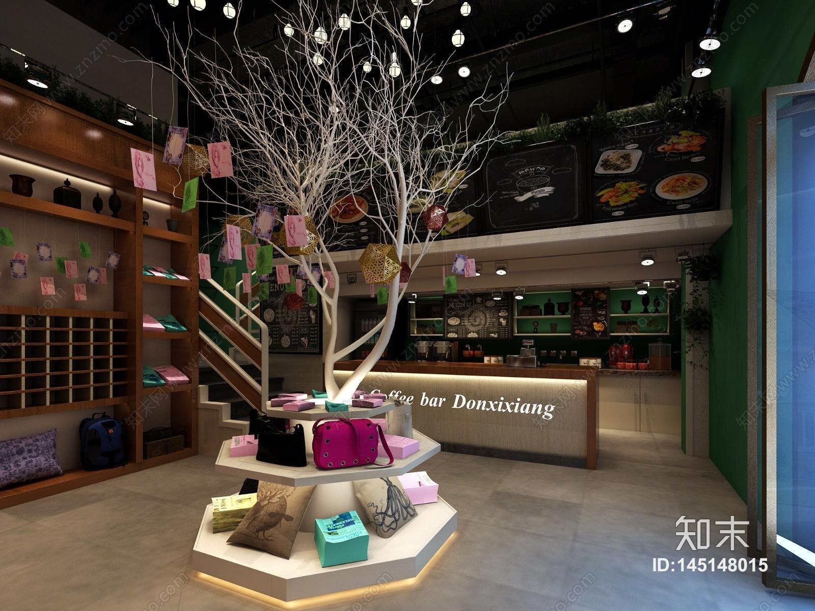 工业风餐饮店3D模型下载【ID:145148015】