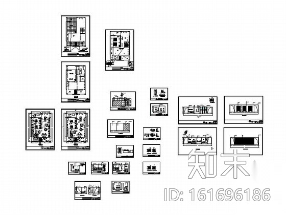 某洁具展厅室内装修施工图cad施工图下载【ID:161696186】