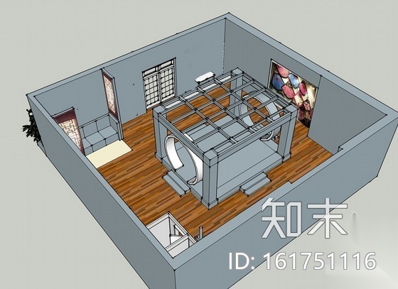 118平方中国风旗袍服装店室内装修图cad施工图下载【ID:161751116】