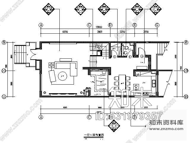 施工图西安豪华国际社区别墅样板间施工图含实景cad施工图下载【ID:531979357】