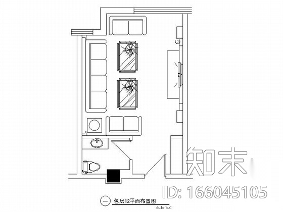 某欧式娱乐会所包房12装修图cad施工图下载【ID:166045105】