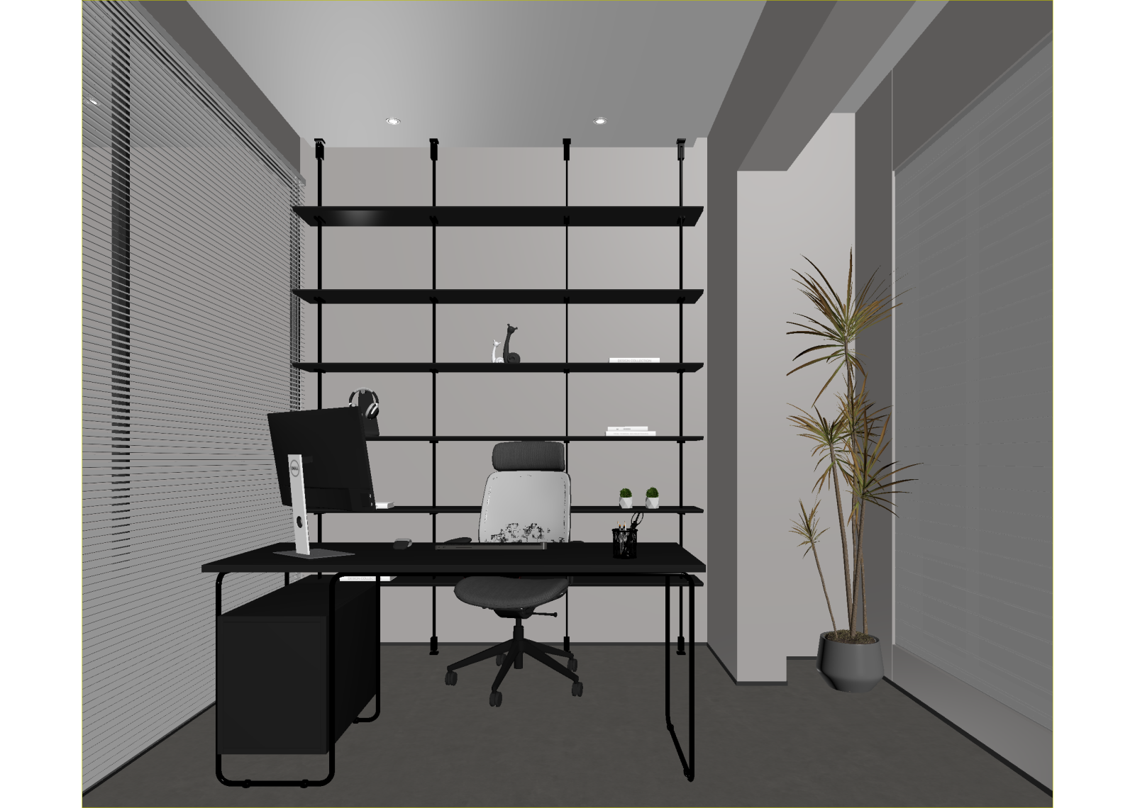 现代办公室3D模型下载【ID:1214823379】