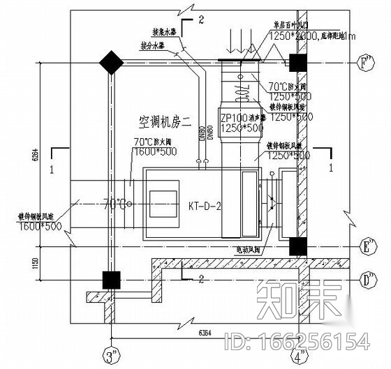 空调机房详图与防排烟系统图cad施工图下载【ID:166256154】