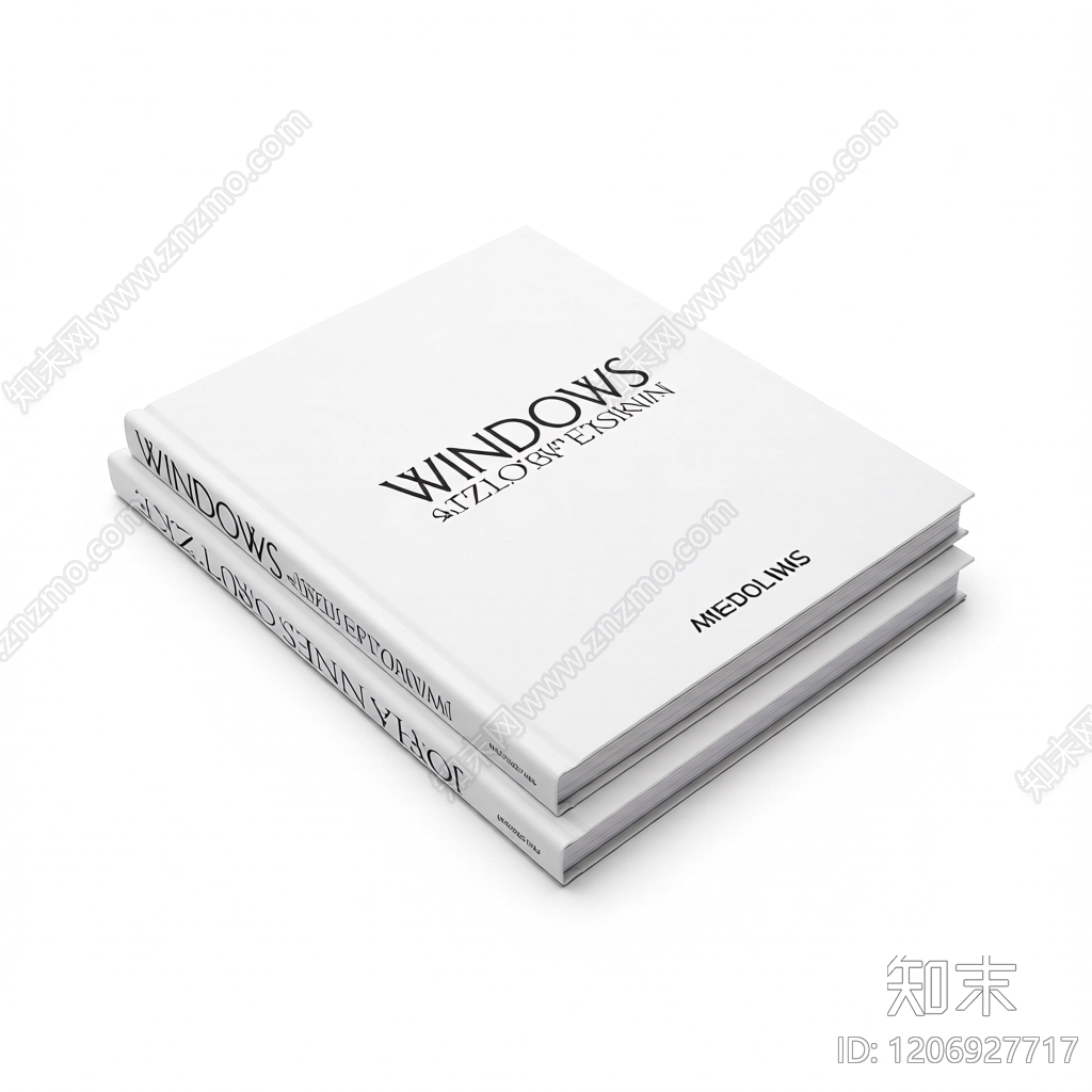 书籍堆叠装饰模型3D模型下载【ID:1206927717】