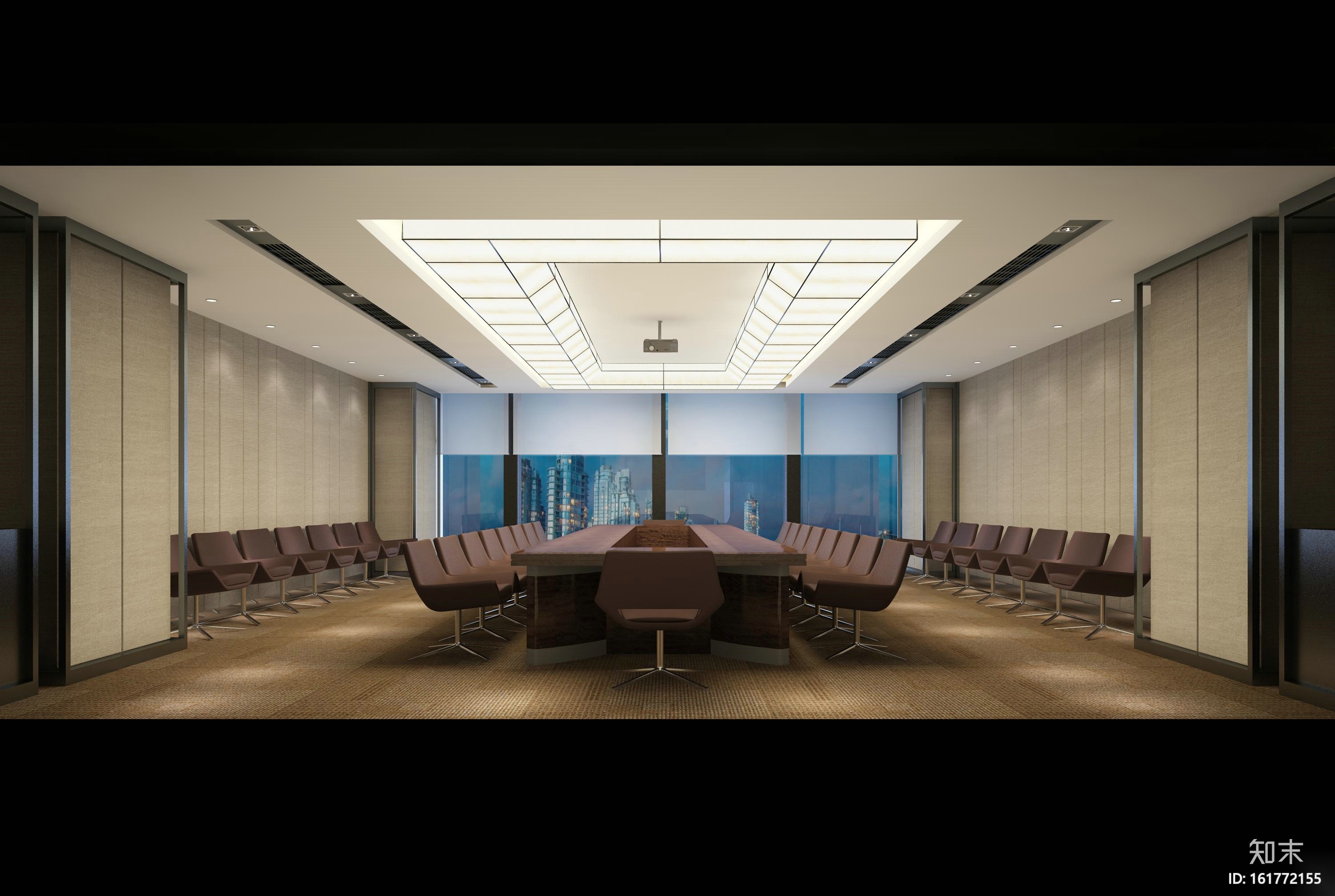 [湖北]民发实业有限公司现代风格办公楼装饰工程施工图...cad施工图下载【ID:161772155】