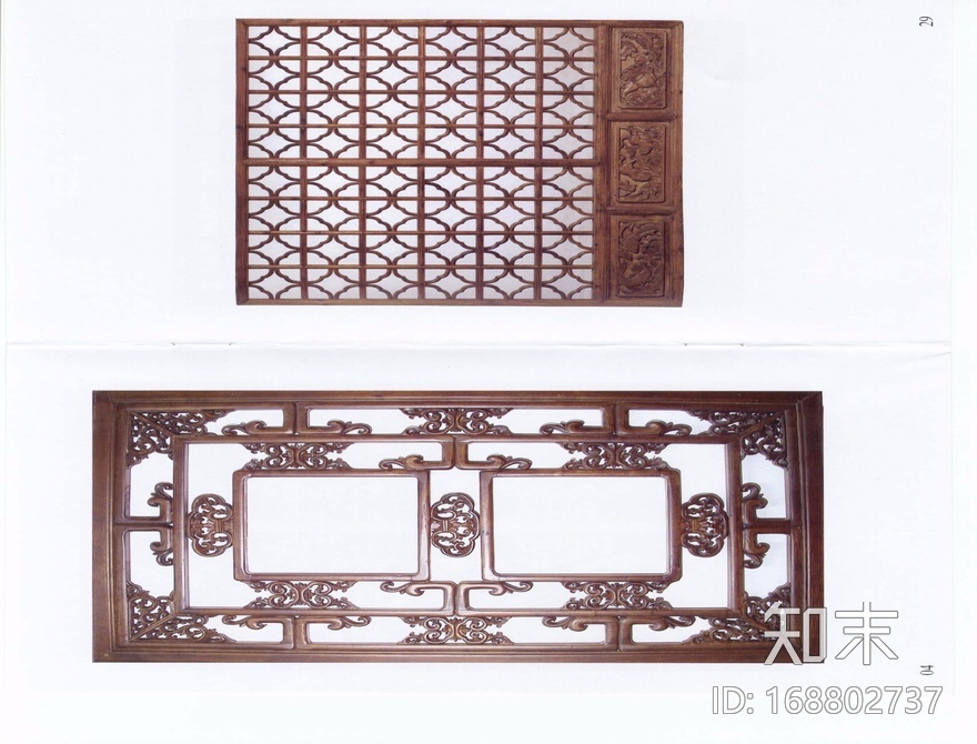 木质窗花隔断贴图贴图下载【ID:168802737】