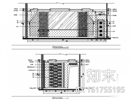 [长沙]某中式风格特色酒楼室内装修施工图（含效果）cad施工图下载【ID:161755195】
