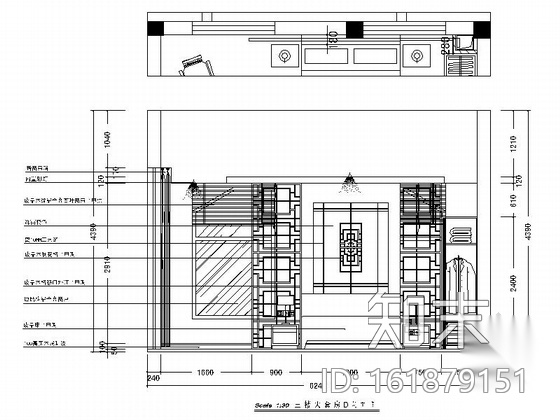 某精品特色三层中式别墅装修图（含效果）施工图下载【ID:161879151】