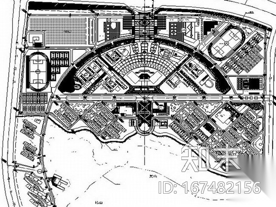 [江苏]生态活力大学景观设计施工图cad施工图下载【ID:167482156】