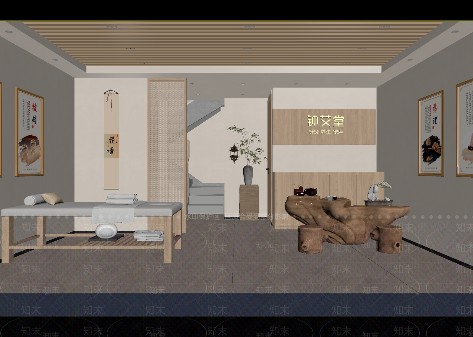 原木美容院3D模型下载【ID:1214816632】