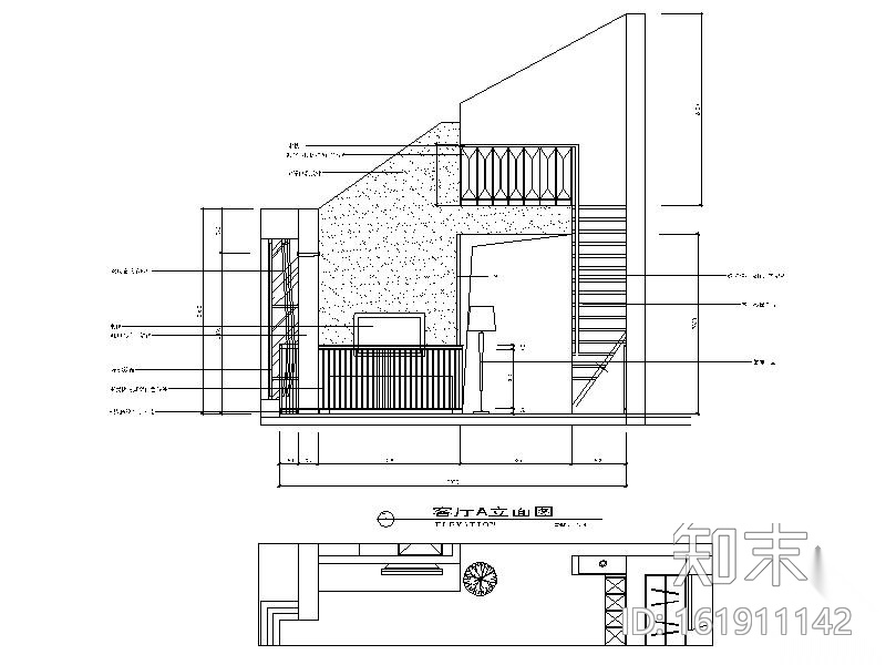 [杭州]二层住宅公寓室内施工图施工图下载【ID:161911142】