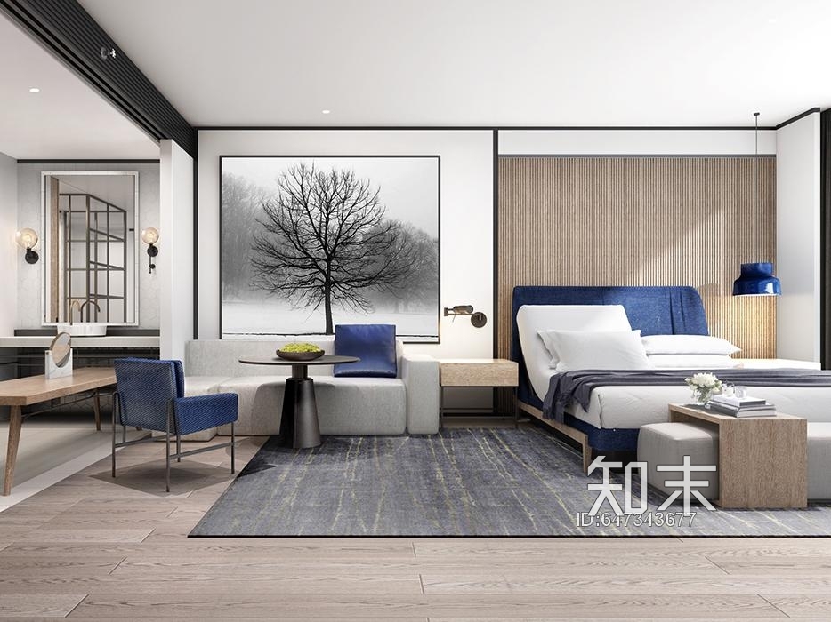 喜来登酒店2019全新客房样板间设计标准cad施工图下载【ID:647343677】