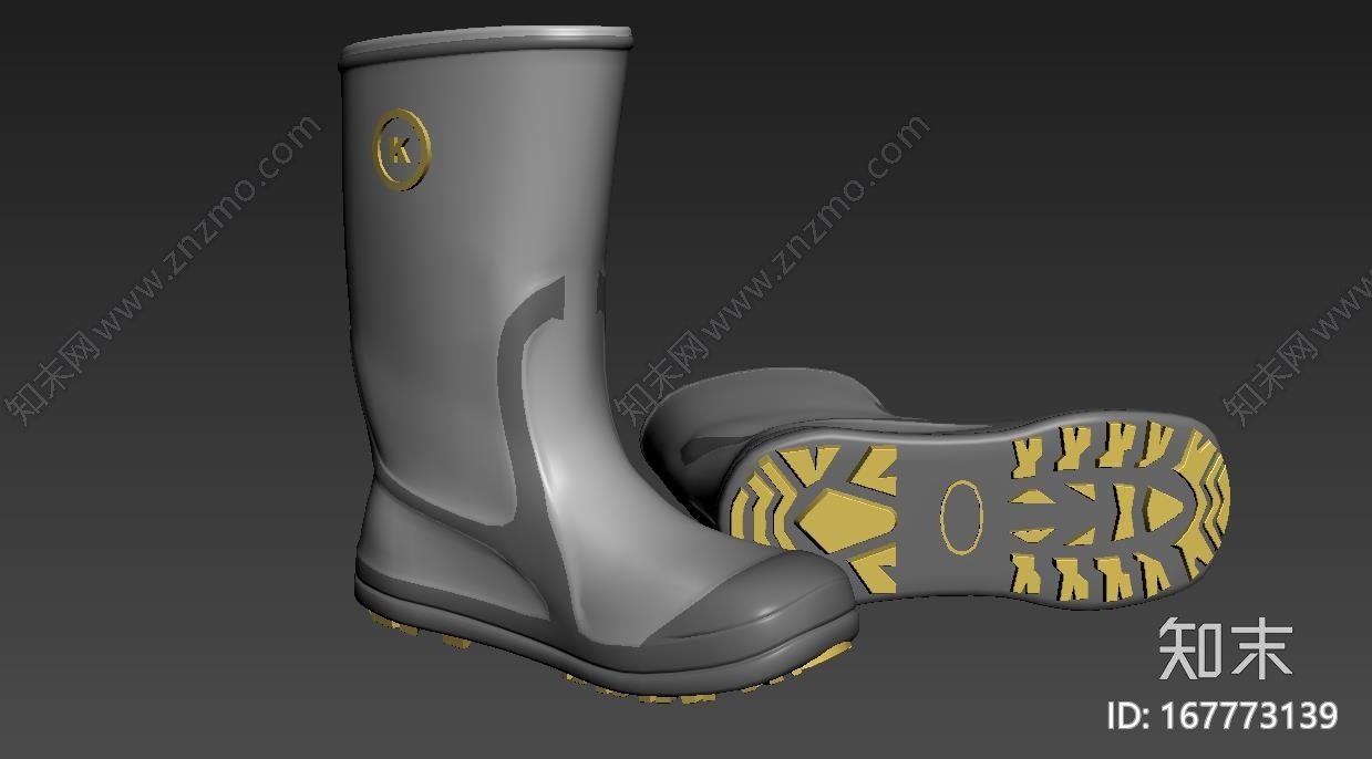 雨鞋CG模型下载【ID:167773139】