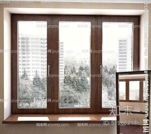落地窗13D模型下载【ID:51966217】