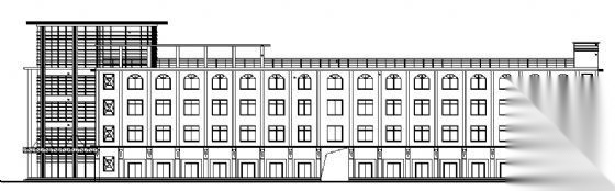 某五层职工综合楼建筑施工图cad施工图下载【ID:149850117】