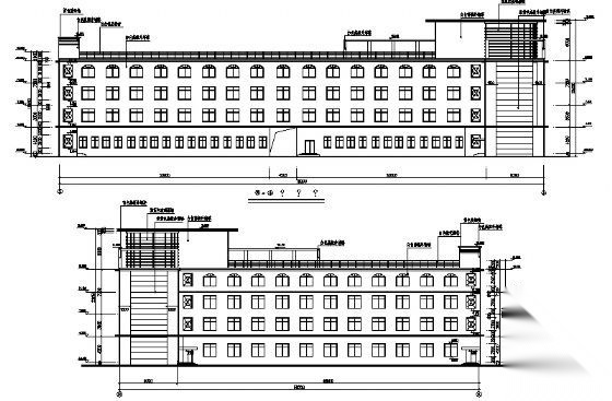 某五层职工综合楼建筑施工图cad施工图下载【ID:149850117】