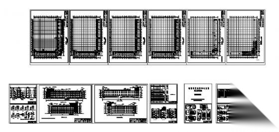 某五层职工综合楼建筑施工图cad施工图下载【ID:149850117】