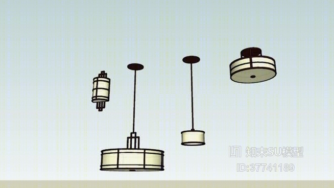 吊灯SU模型下载【ID:37741189】