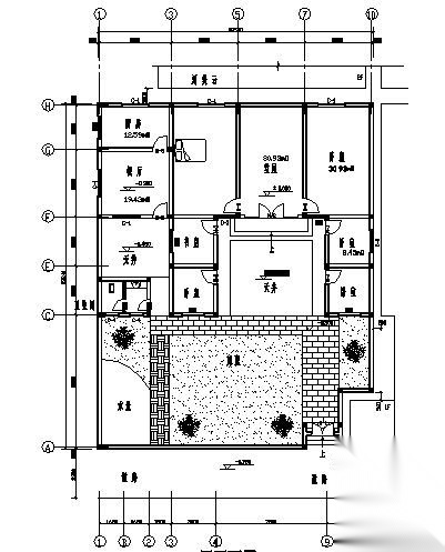 某单层民居住宅建筑结构方案图施工图下载【ID:164870198】