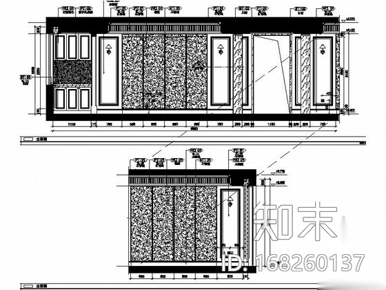 [昆山]别致小清新样板房施工图（含效果图）cad施工图下载【ID:168260137】