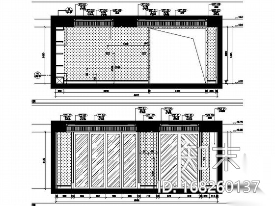 [昆山]别致小清新样板房施工图（含效果图）cad施工图下载【ID:168260137】