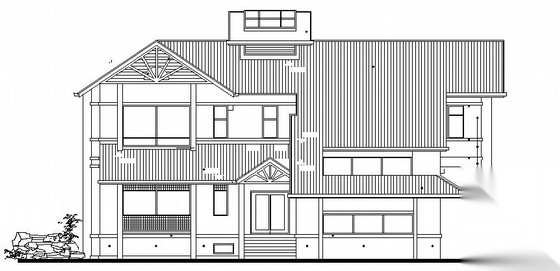 [广州二沙岛]某豪华别墅建筑施工图施工图下载【ID:149916132】