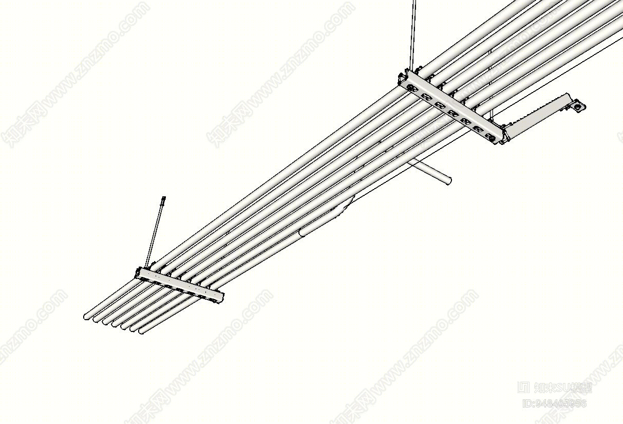 工业风格管道SU模型下载【ID:948405956】