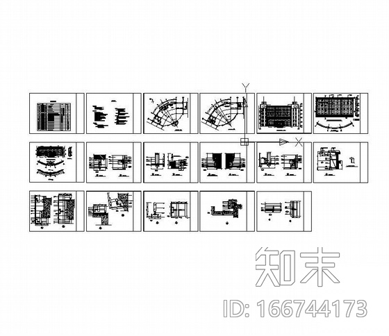某玻璃幕墙施工图纸施工图下载【ID:166744173】