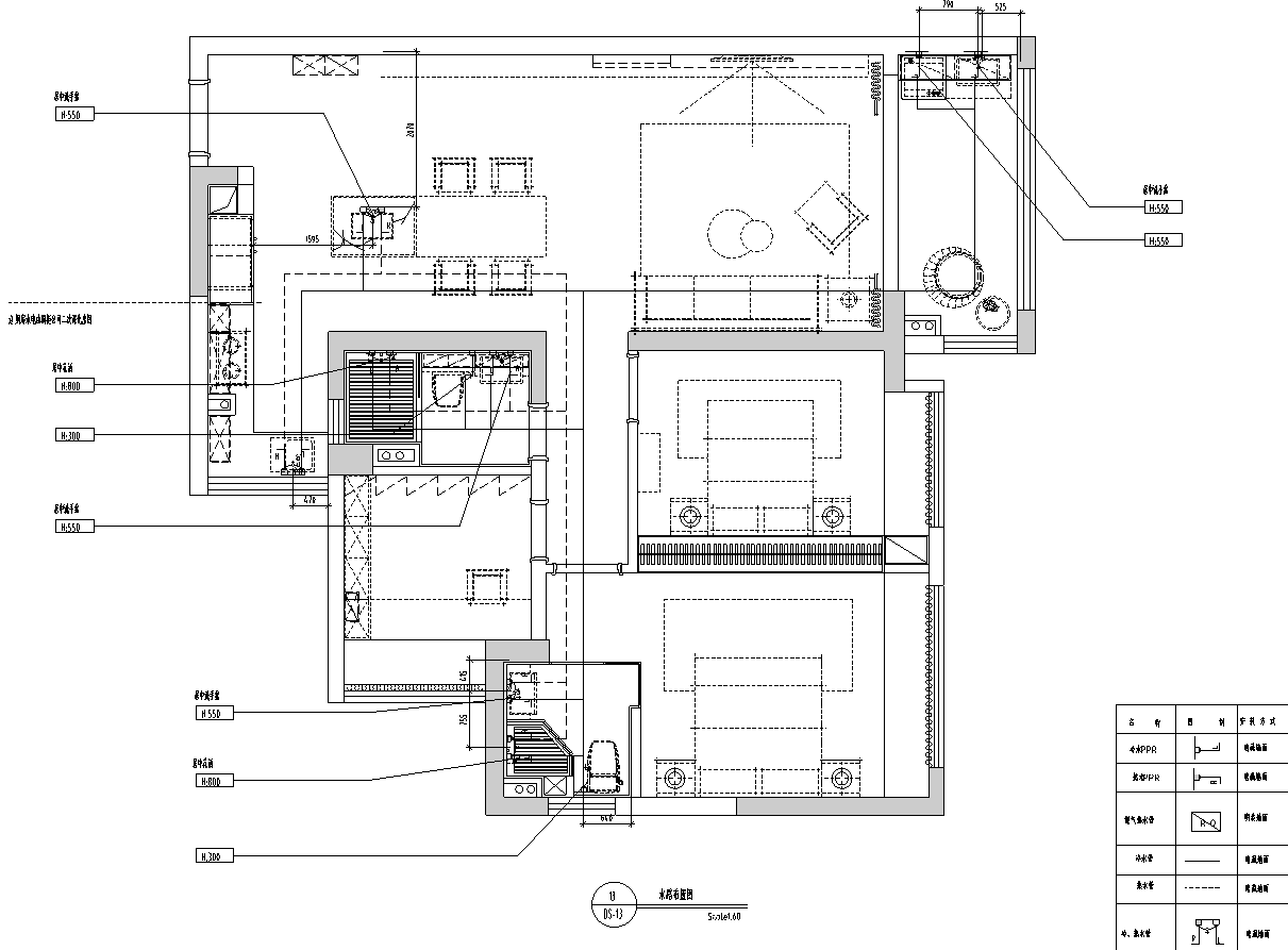 [广东]惠州89㎡轻奢风住宅施工图_附效果图施工图下载【ID:168260141】