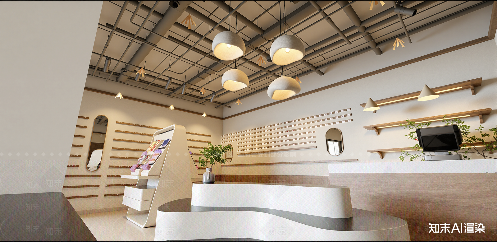 现代珠宝店SU模型草图