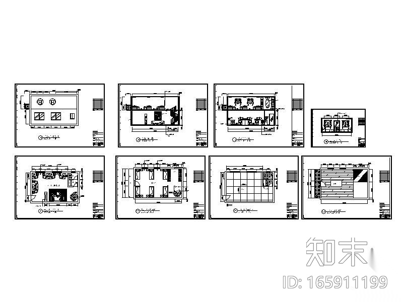 [学生作业]创意宿舍设计图cad施工图下载【ID:165911199】