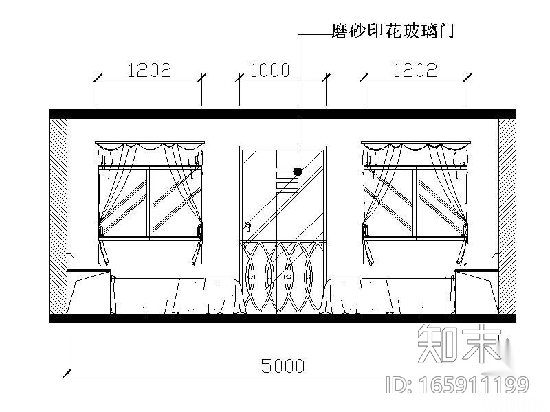 [学生作业]创意宿舍设计图cad施工图下载【ID:165911199】