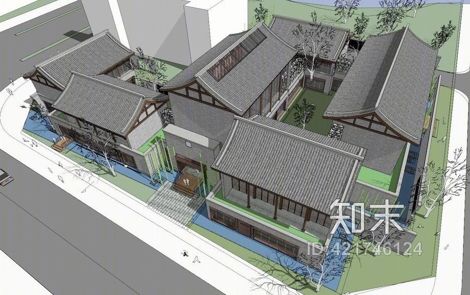 开封建业大宏会所SU模型下载【ID:421746124】