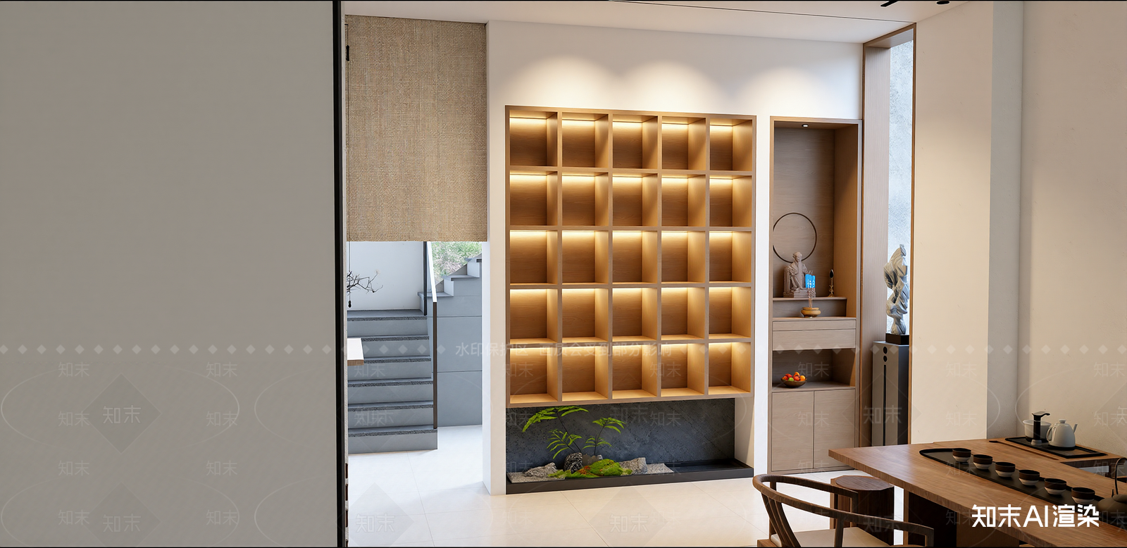 新中式茶叶店SU模型下载【ID:1216065594】