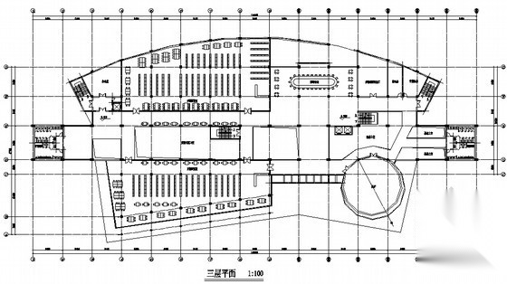 某五层高校图书馆设计方案cad施工图下载【ID:165146185】