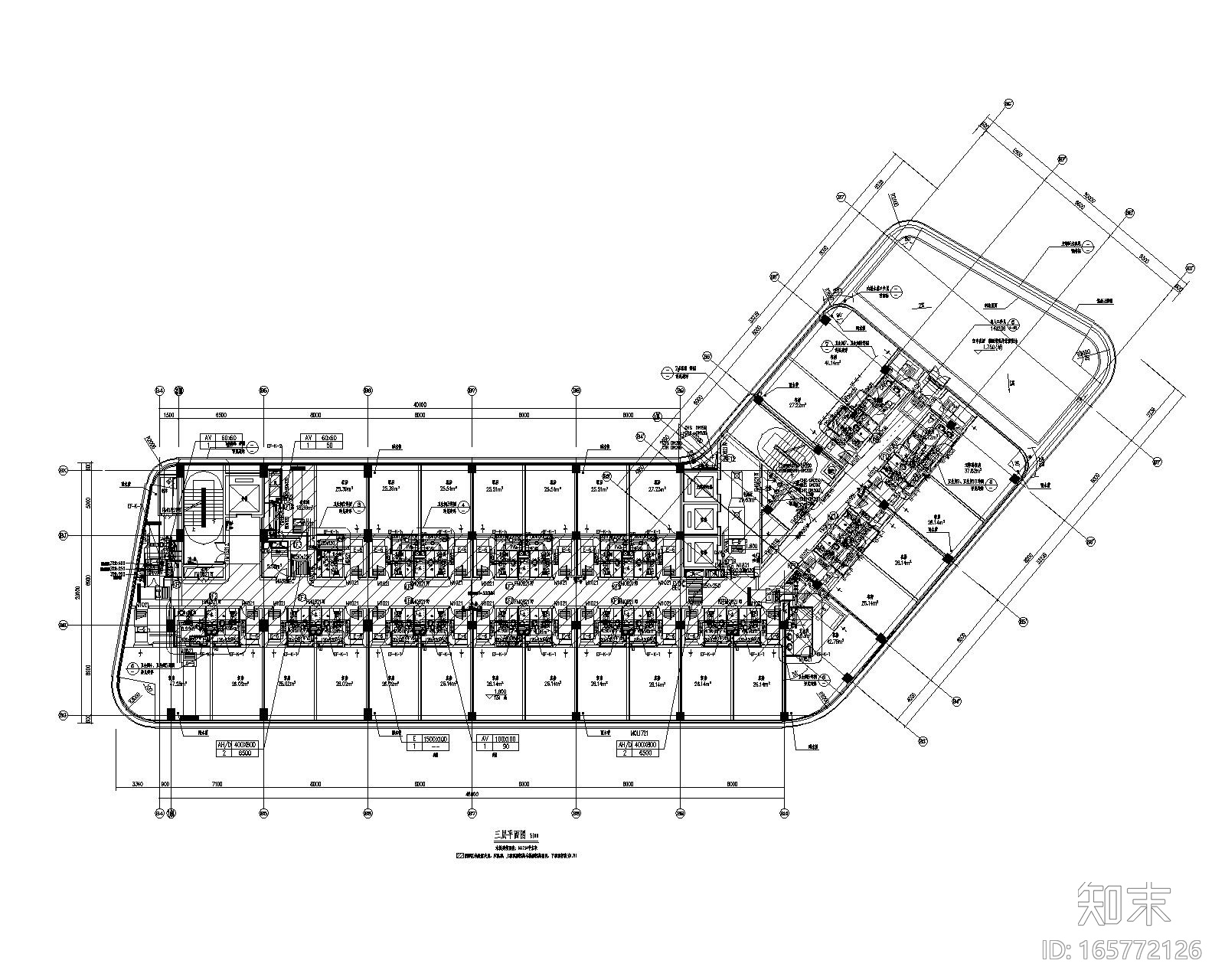 某大型住宅酒店空调通风及防排烟设计施工图施工图下载【ID:165772126】