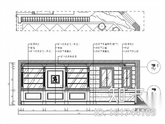 欧式古典三层别墅室内装修图cad施工图下载【ID:161744109】