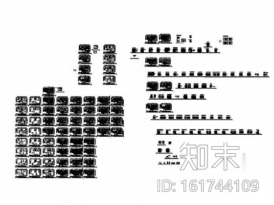 欧式古典三层别墅室内装修图cad施工图下载【ID:161744109】