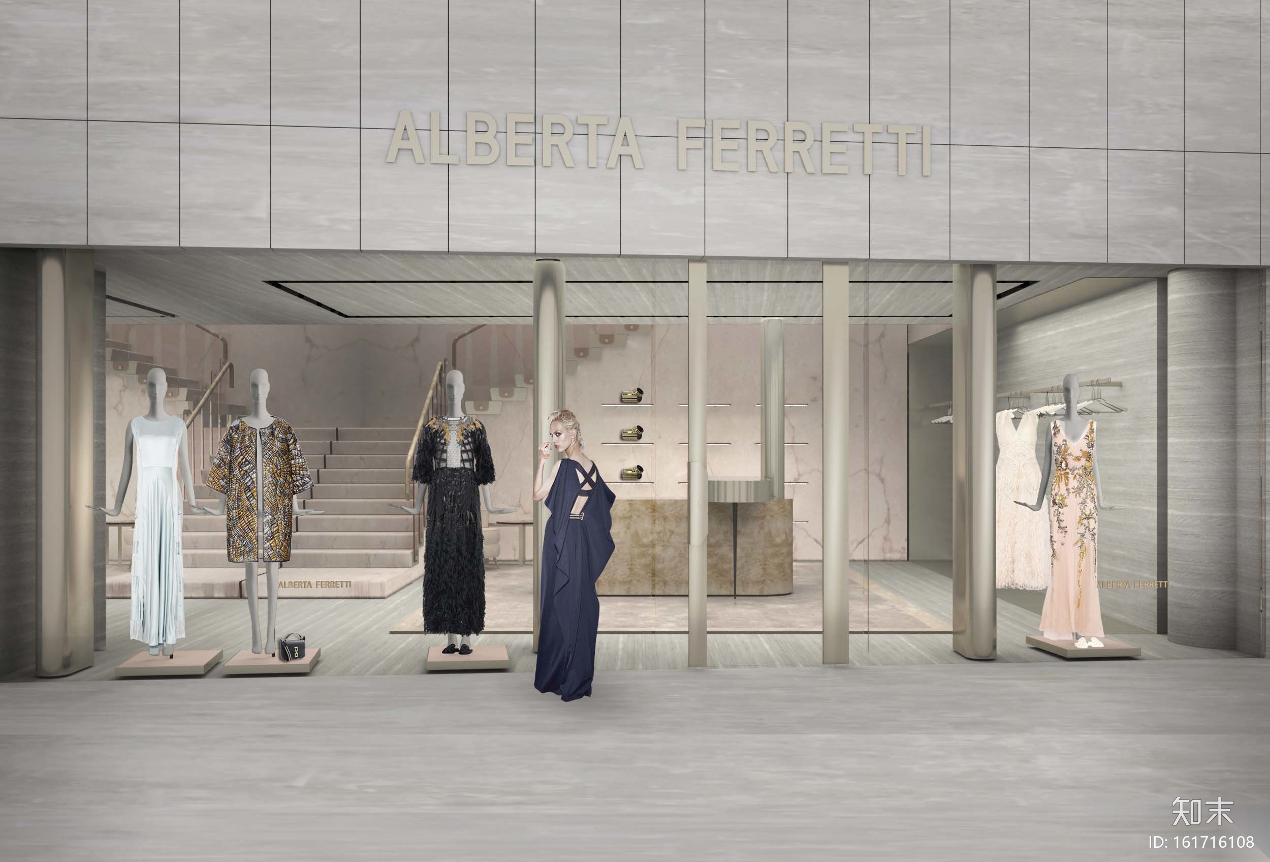 [上海]Alberta Ferretti旗舰店全套工程图纸cad施工图下载【ID:161716108】
