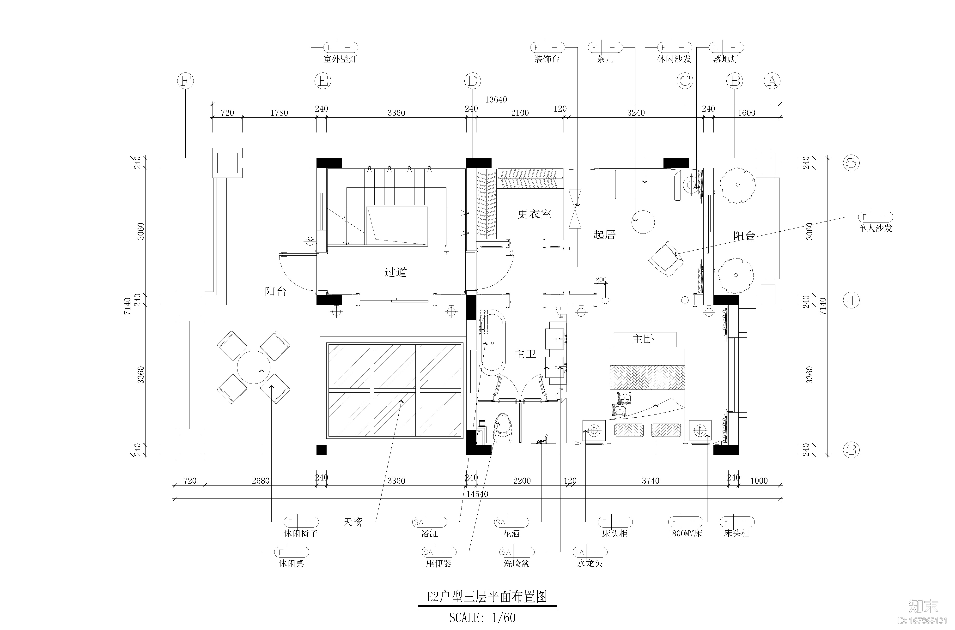 [深圳]保亿风景水岸E2户型样板房装饰图纸cad施工图下载【ID:167865131】