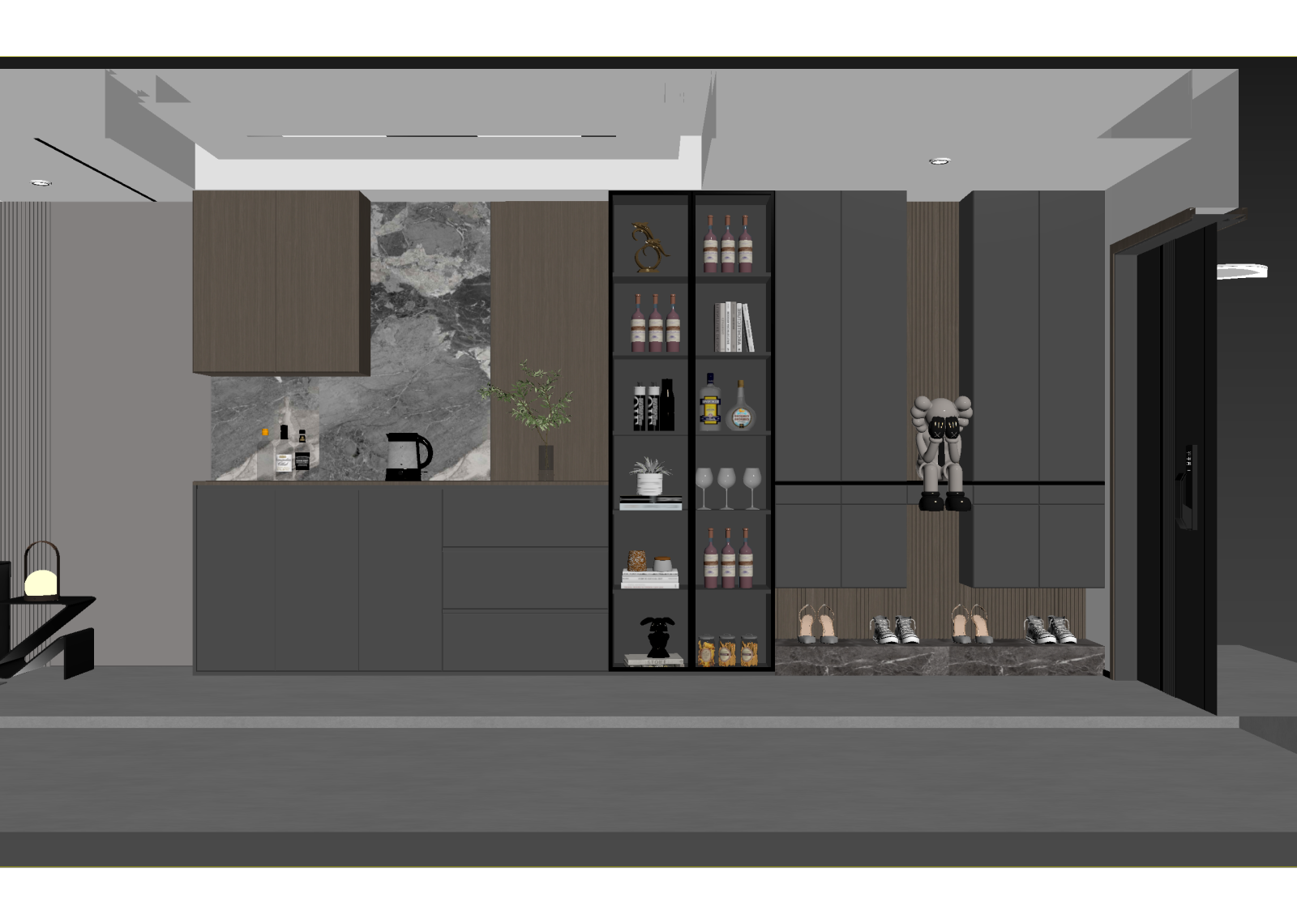 现代玄关3D模型下载【ID:1214721964】