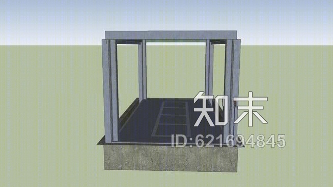 汽车电梯SU模型下载【ID:621694845】