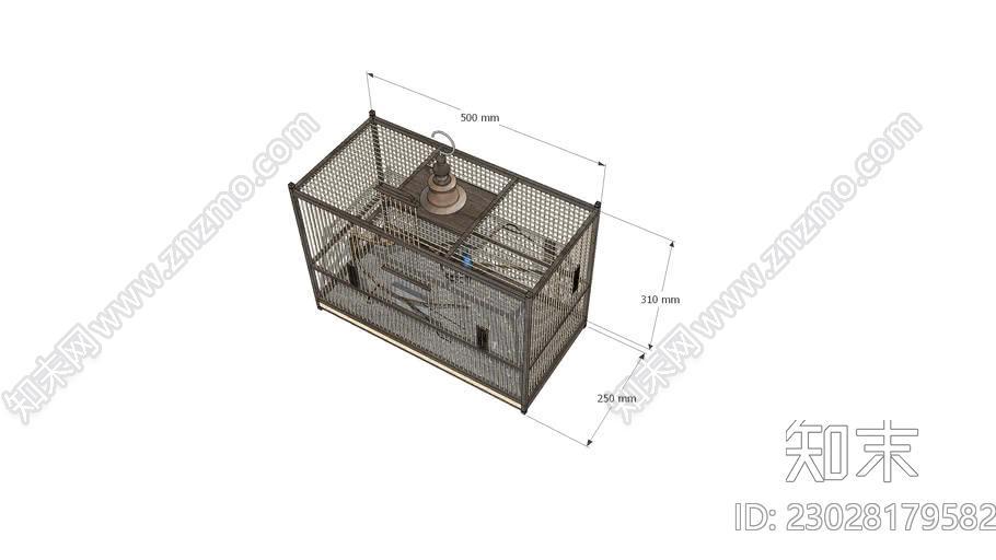 鸟笼。SU模型下载【ID:1161796197】