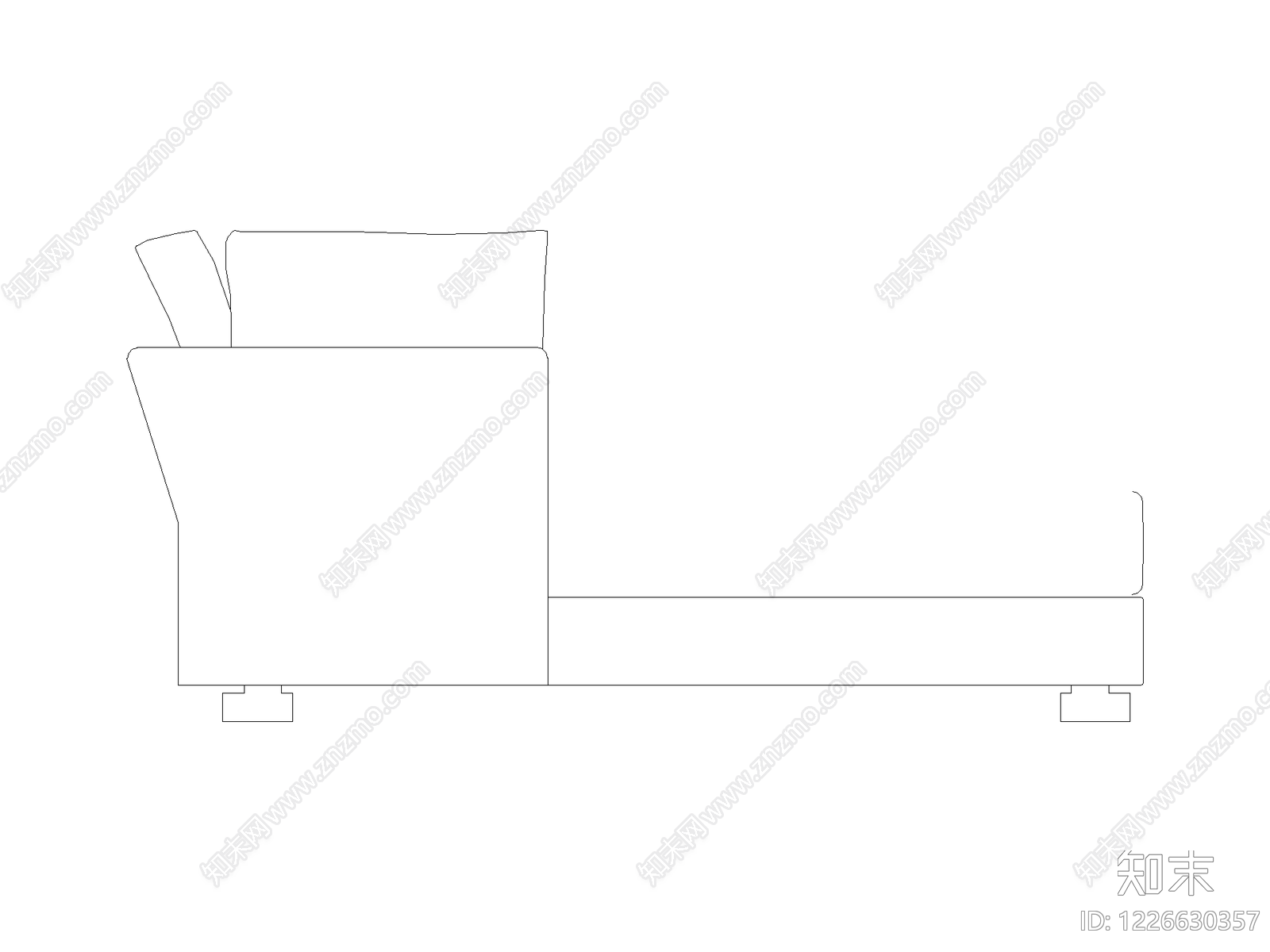 沙发cad施工图下载【ID:1226630357】