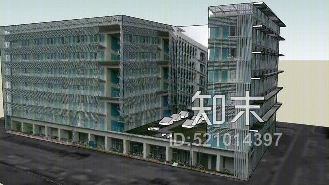 东京大学KasHIWA校区环境研究大楼。SU模型下载【ID:521014397】