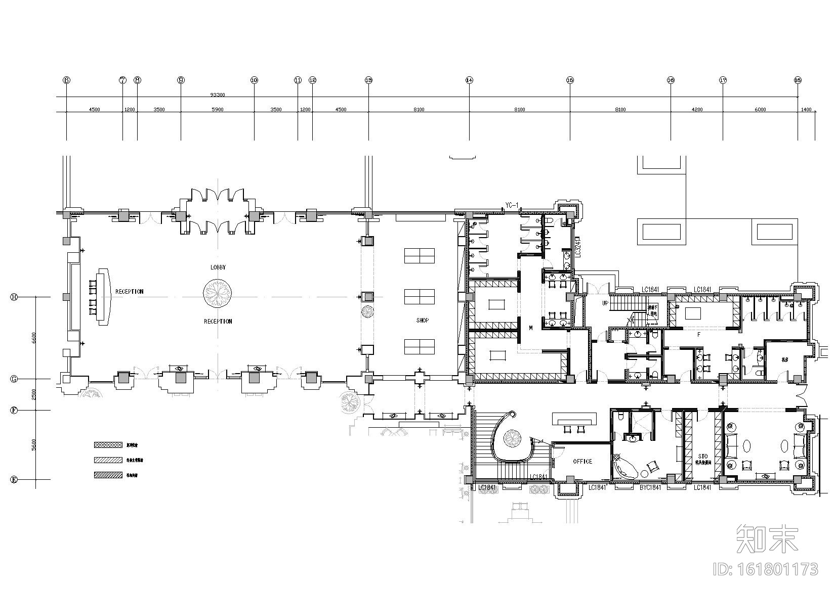 [武汉]中建·汤逊湖壹号高尔夫会所施工图cad施工图下载【ID:161801173】